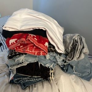 Miscellaneous clothing lot: Zara agolde aritzia and other used items